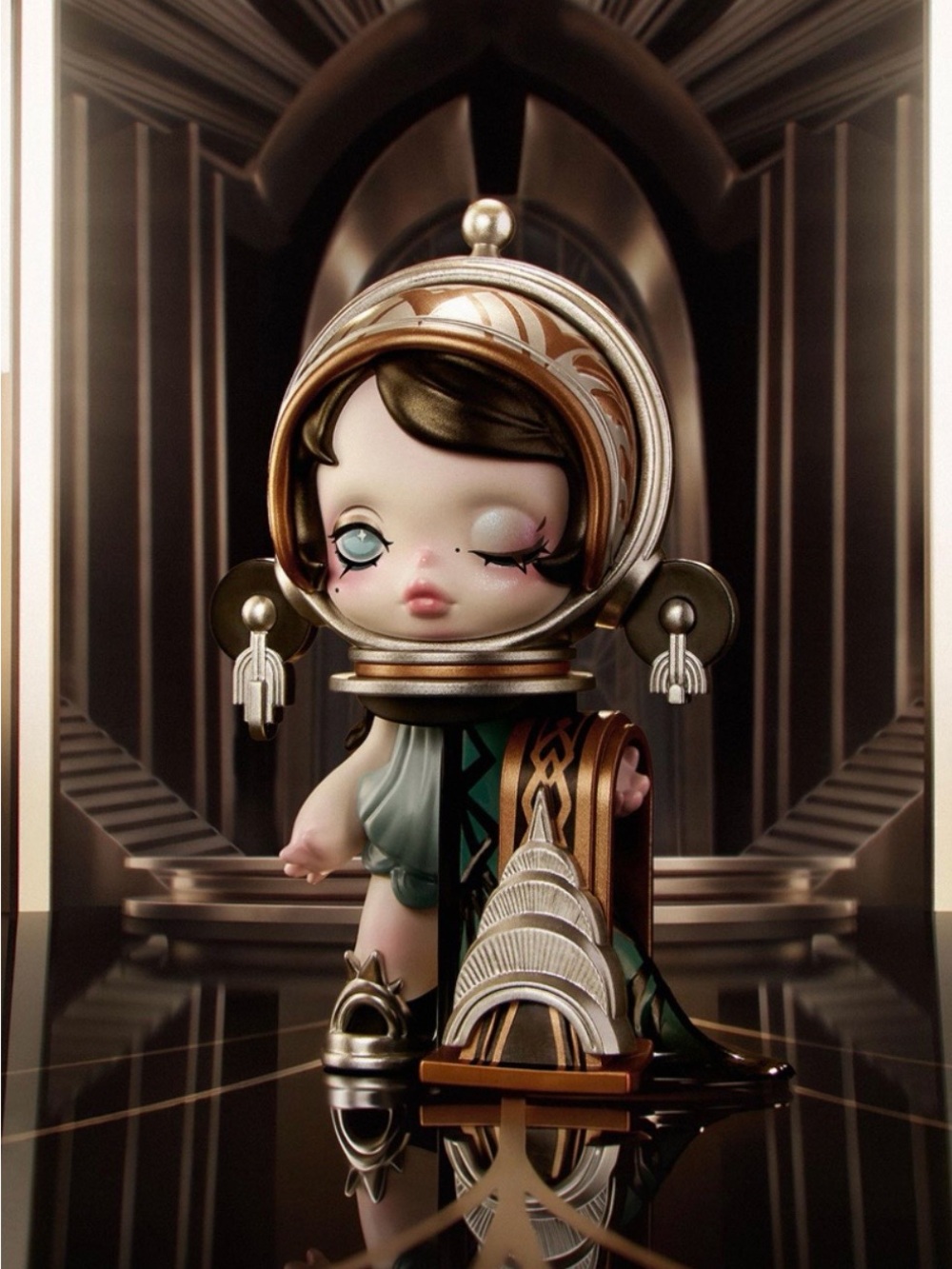 POP MART SKULLPANDA WHERE TIME DWELLS Figures - Jazz Age Sheen